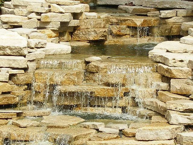 Rustic Water Feature traditional-garden