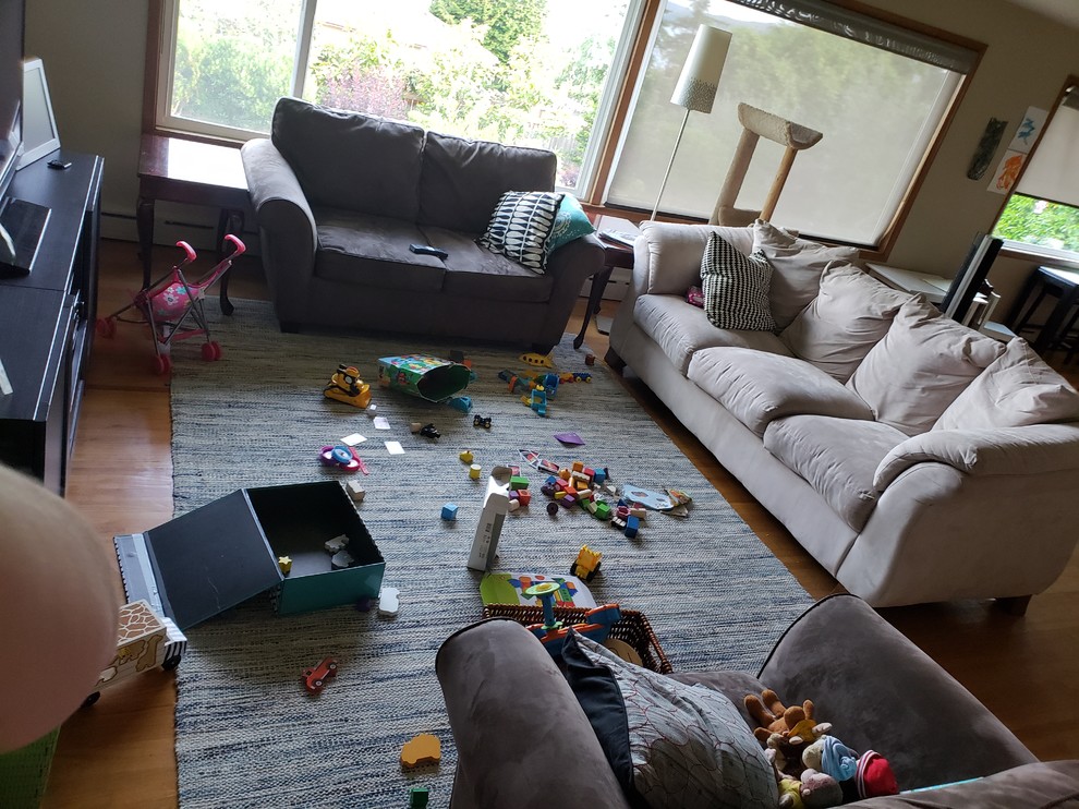 rug too small for living room??