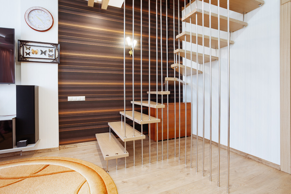 13. Лестница на больцах в квартире по ул. Ярмарочная г. Чебоксары