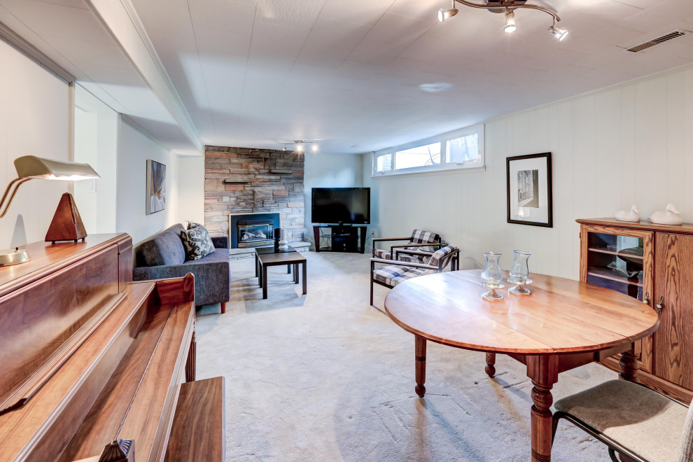 Basement - transitional basement idea in Toronto