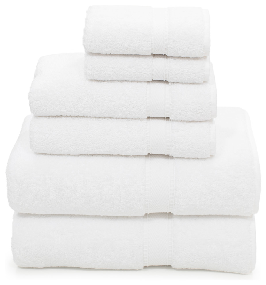Linum Home Textiles Sinemis Terry 6Piece Towel Set, White