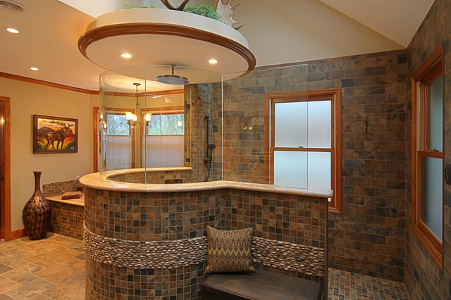 Custom Tile Master Bath - Eclectic - Bathroom - St Louis ...