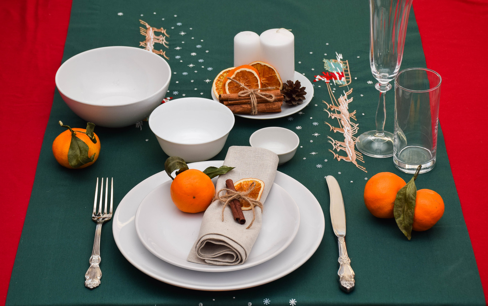 Сервировка стола на Новый Год