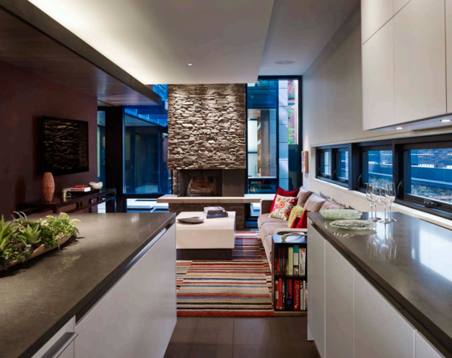 Gold Coast Custom modern-wohnzimmer