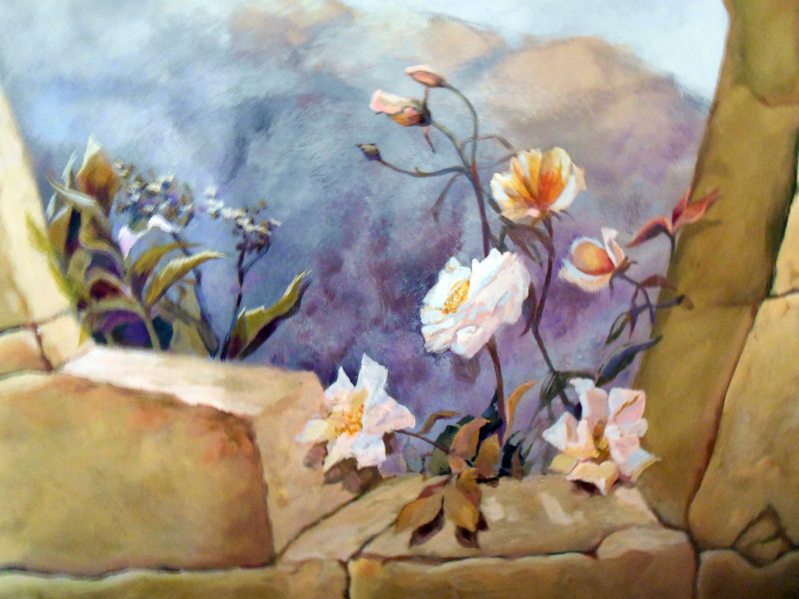 Роспись «Виноград и олива»