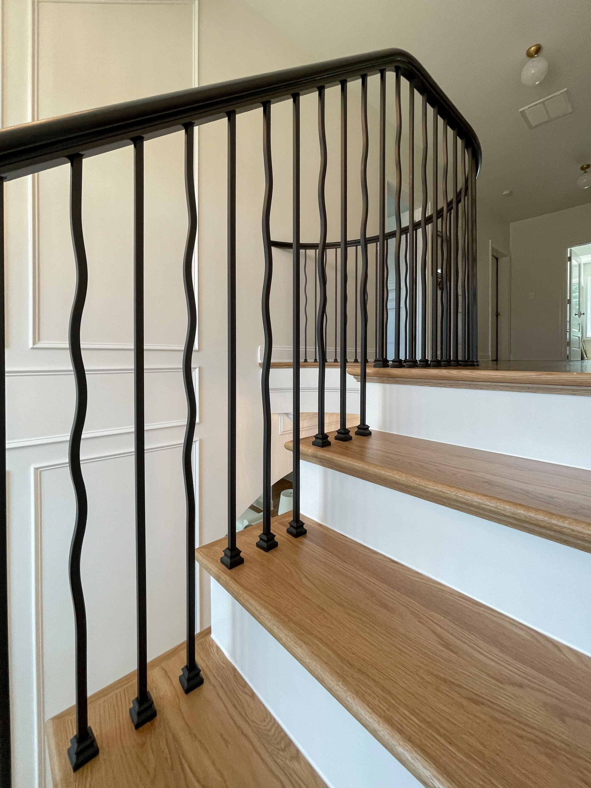 106_Modern Balustrade System Meets Traditional Winding Stairs, Aldie VA  20105
