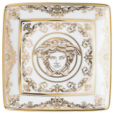 Versace Medusa Gala Square Canapé Plate