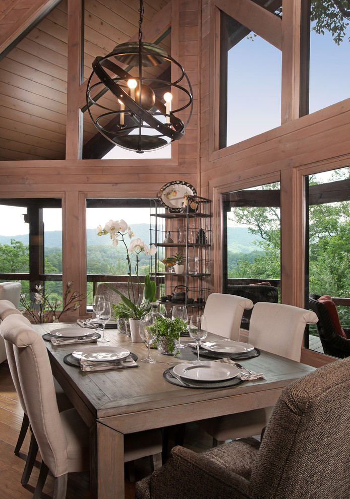 Skybound Residence Modern Mountain Home Modern Dining Room