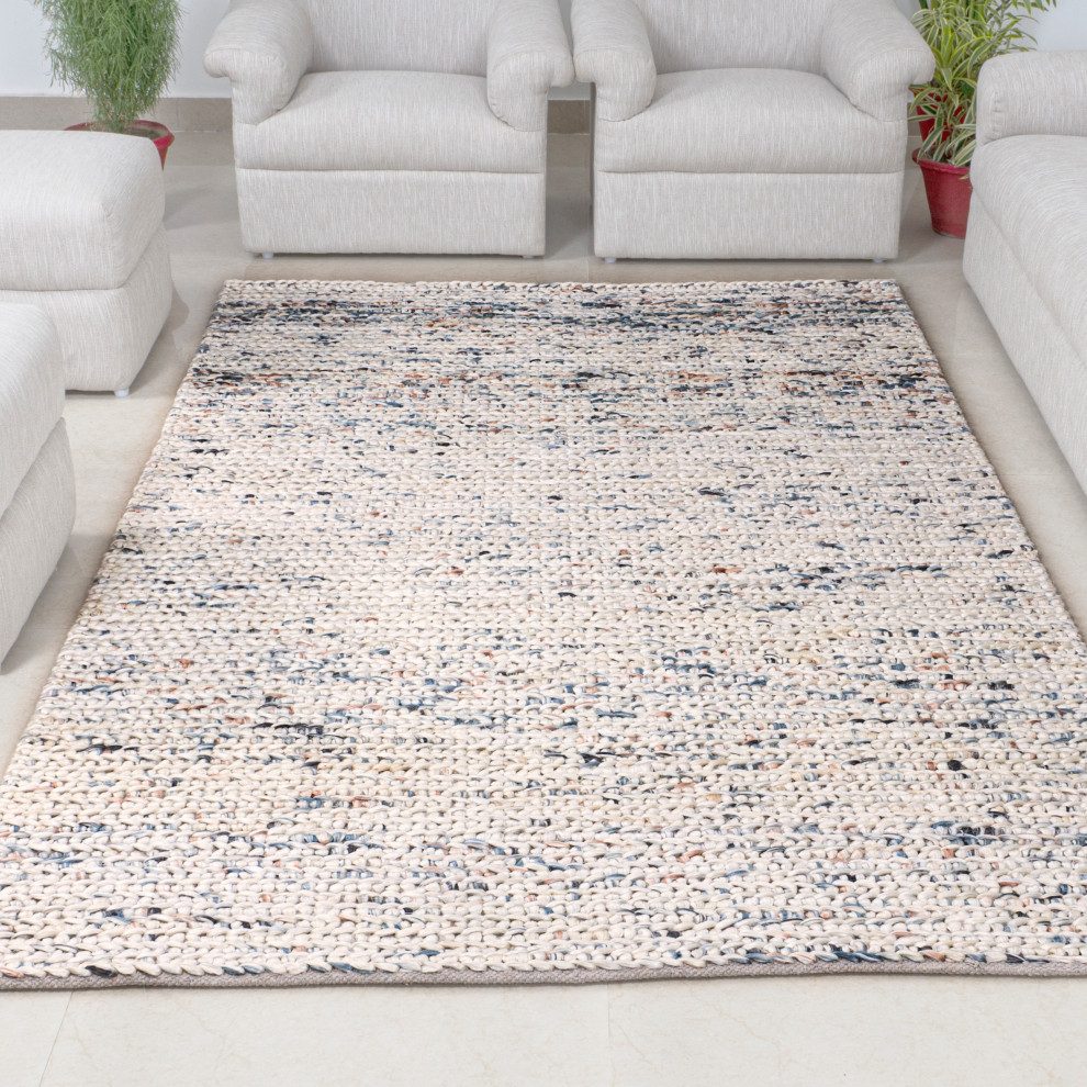 Handmade Flatwoven Jute Rug by Tufty Home, 9x12 Scandinavian Area