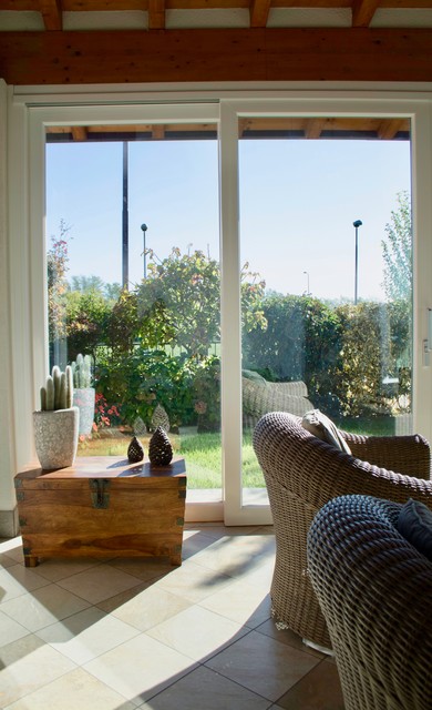 Ispirazione per una veranda design