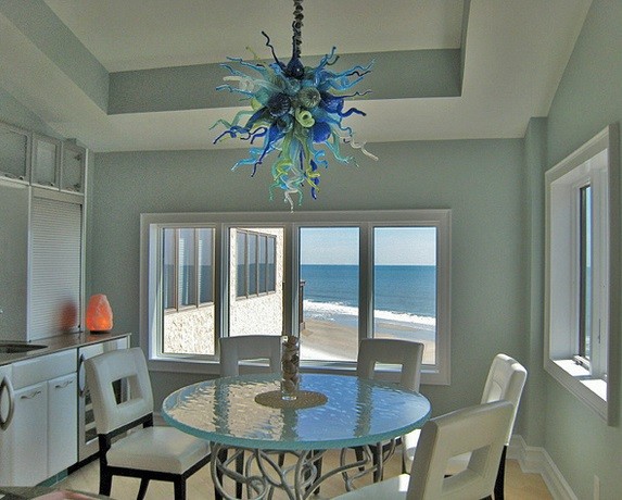dining room chandeliers beach house