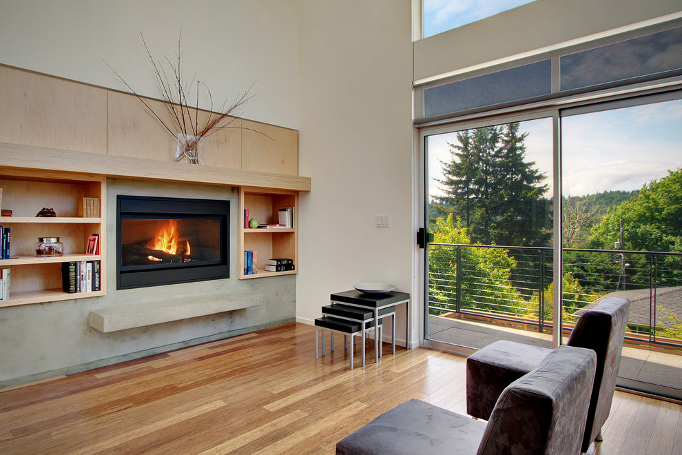 Photo of a modern living room in Seattle.