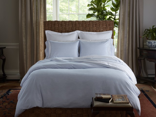 Matouk Fine Linens tropical-bedroom