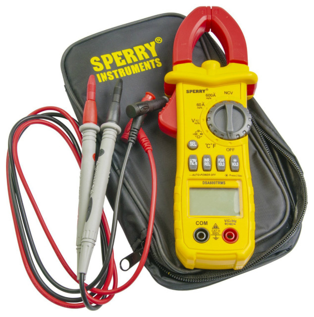 Sperry Instruments® DSA600TRMS True RMS Clamp Meter, 600A Tools And
