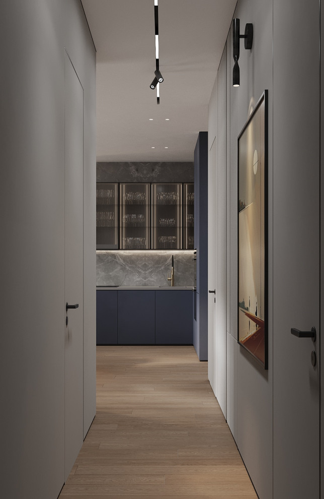 Брутальный интерьер квартиры 85 кв.м. в Москве. Проект