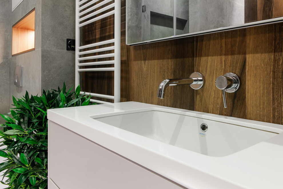 Ванная комната. Дизайн проект квартиры на Петровском острове