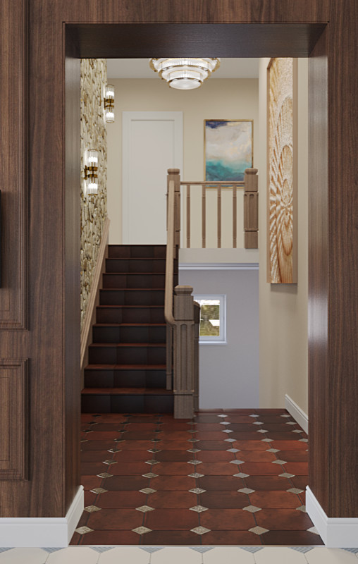 Холл с лестницей