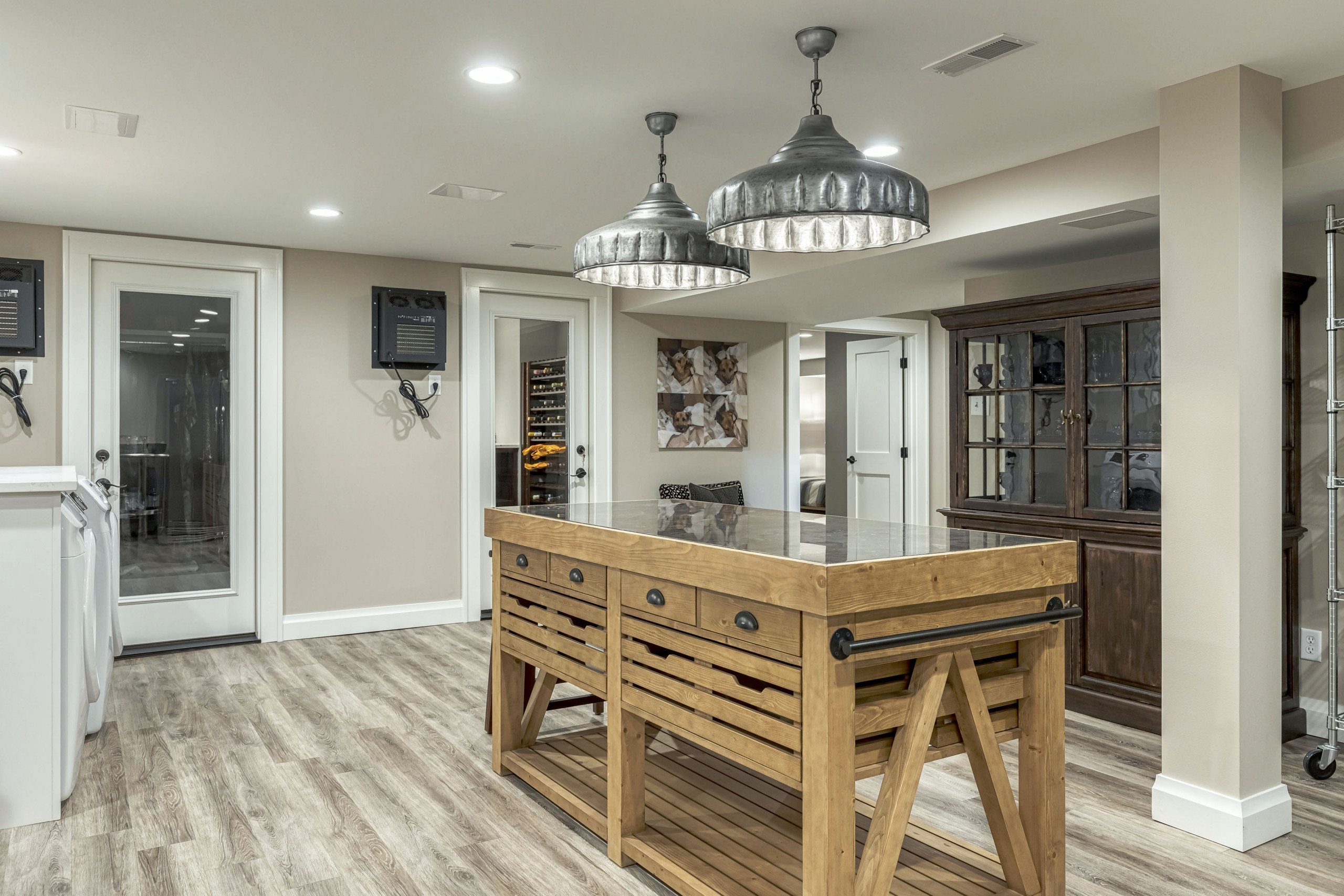 A Remodeled Finished Basement and Exercise Room — Degnan  Design-Build-Remodel