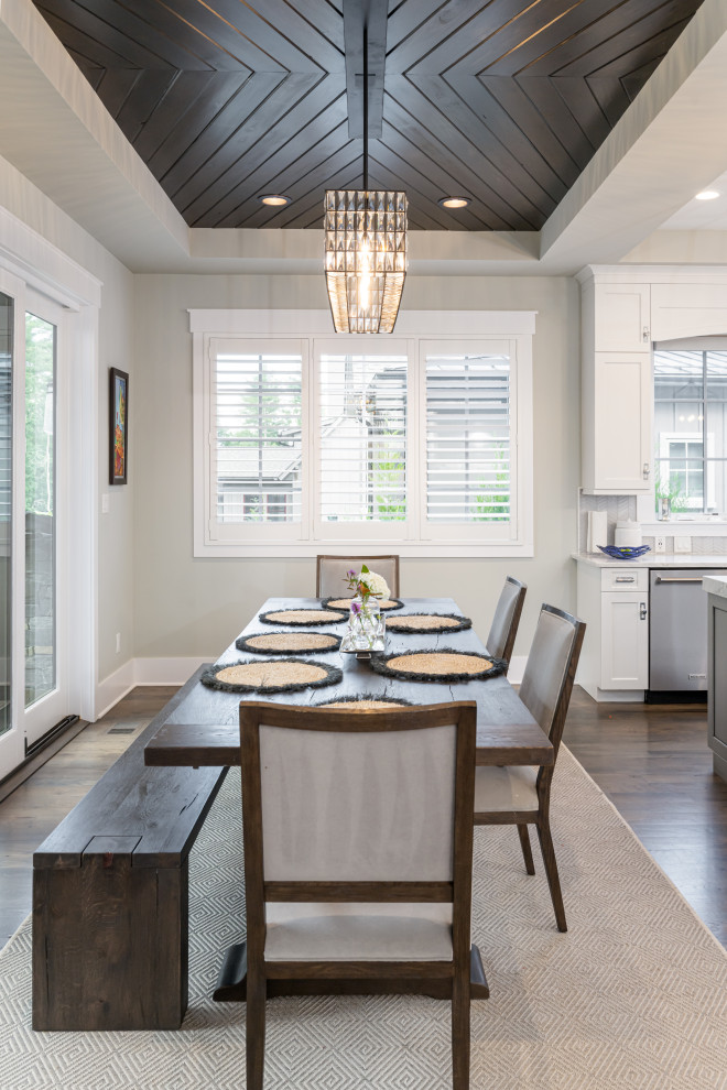 Dining room - transitional dining room idea