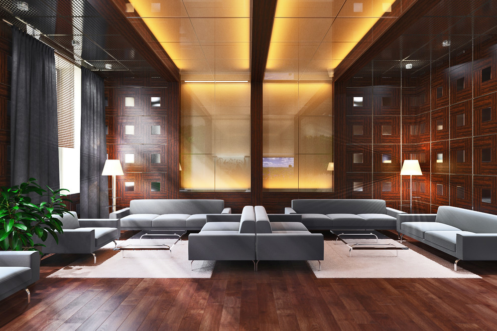 Проект интерьеров современного военного офиса