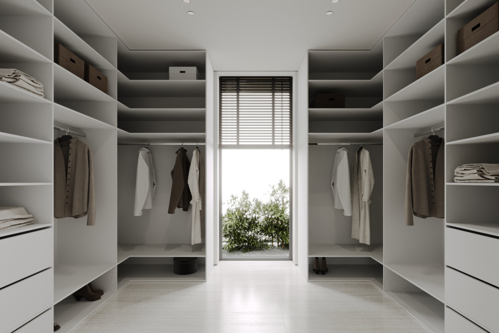 Гардеробная из проекта загородного дома The CUBE