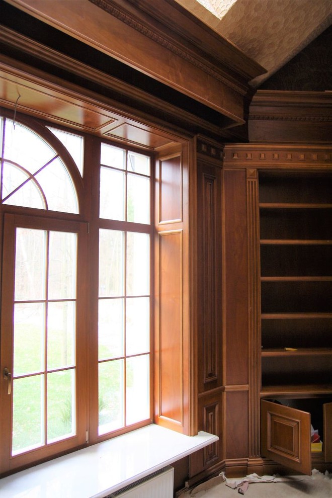 Отделка стен дома деревом