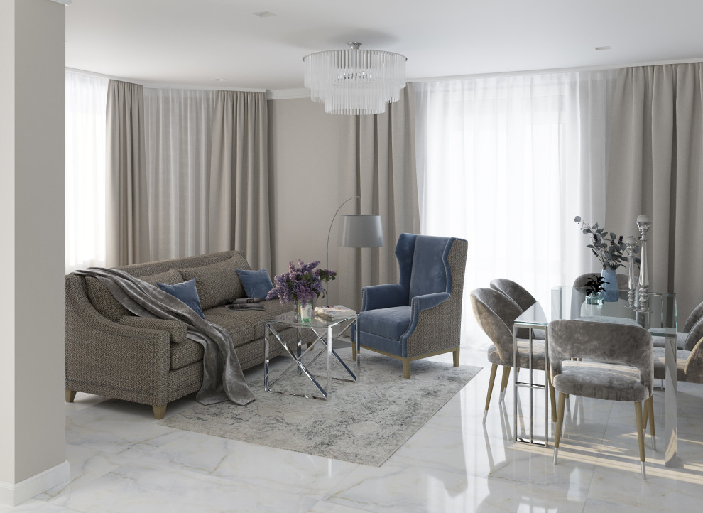 ЖК Заельцовский. Гостиная 21,1 м2