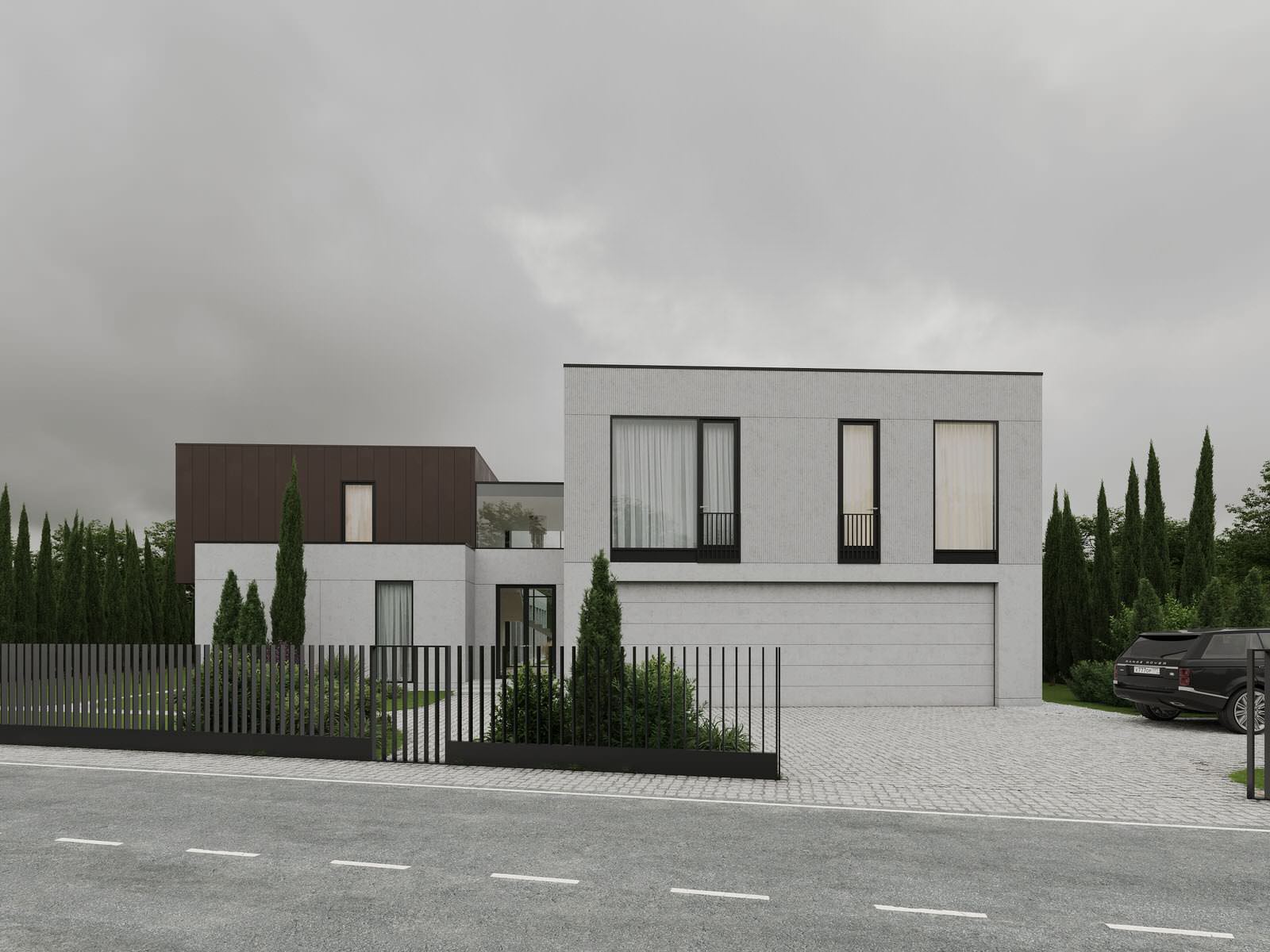 Вид с подъезда