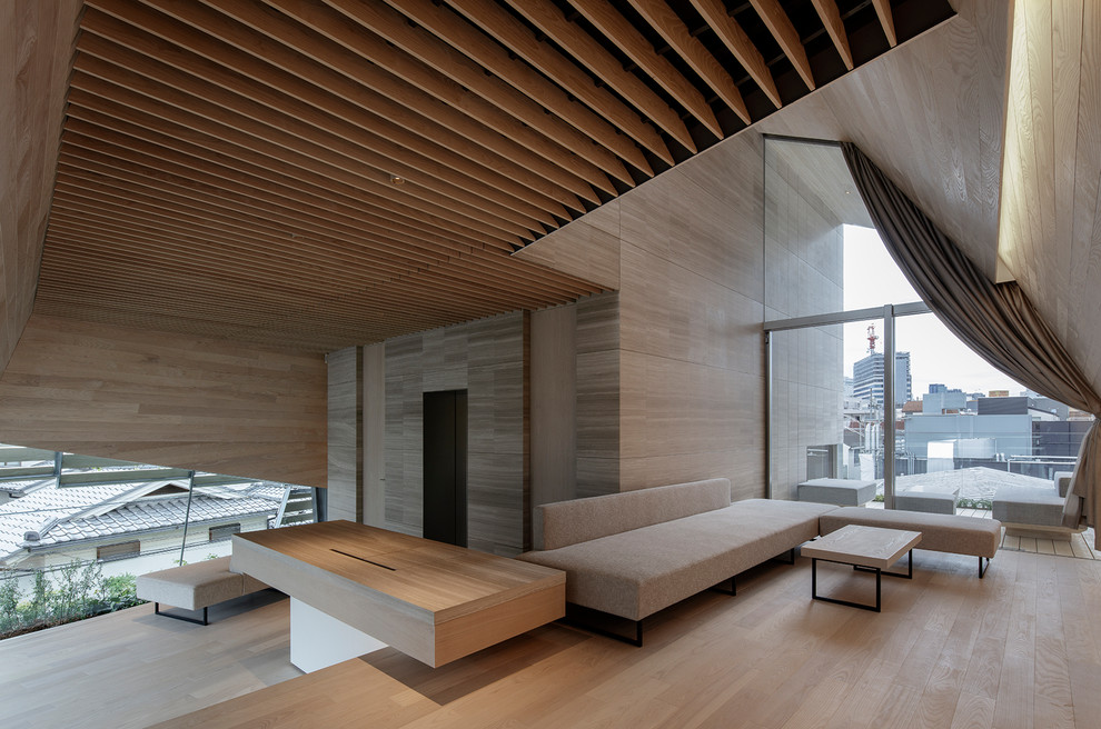 Wood Peel Contemporary Living Room Other By 田中克昌写真事務所