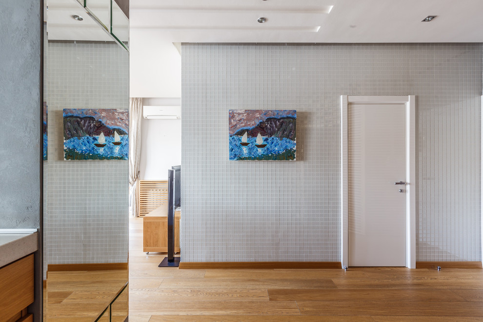 Квартира на Кубанской набережной гостинная-кухня