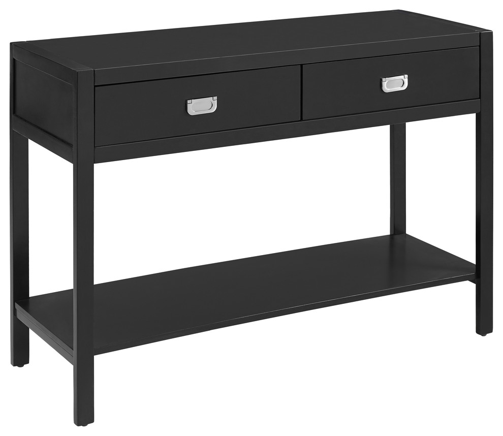 Peggy Black Console Table Transitional Console Tables by
