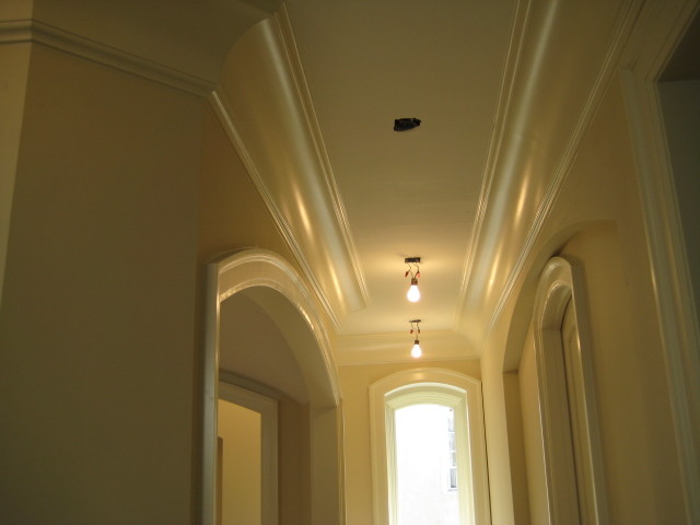 This is an example of a traditional hallway in New York.