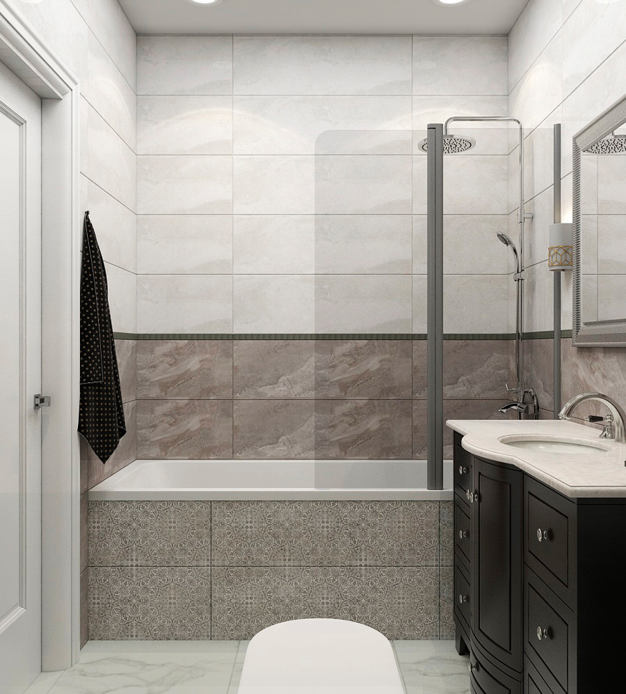 Санузел в стиле современной классики