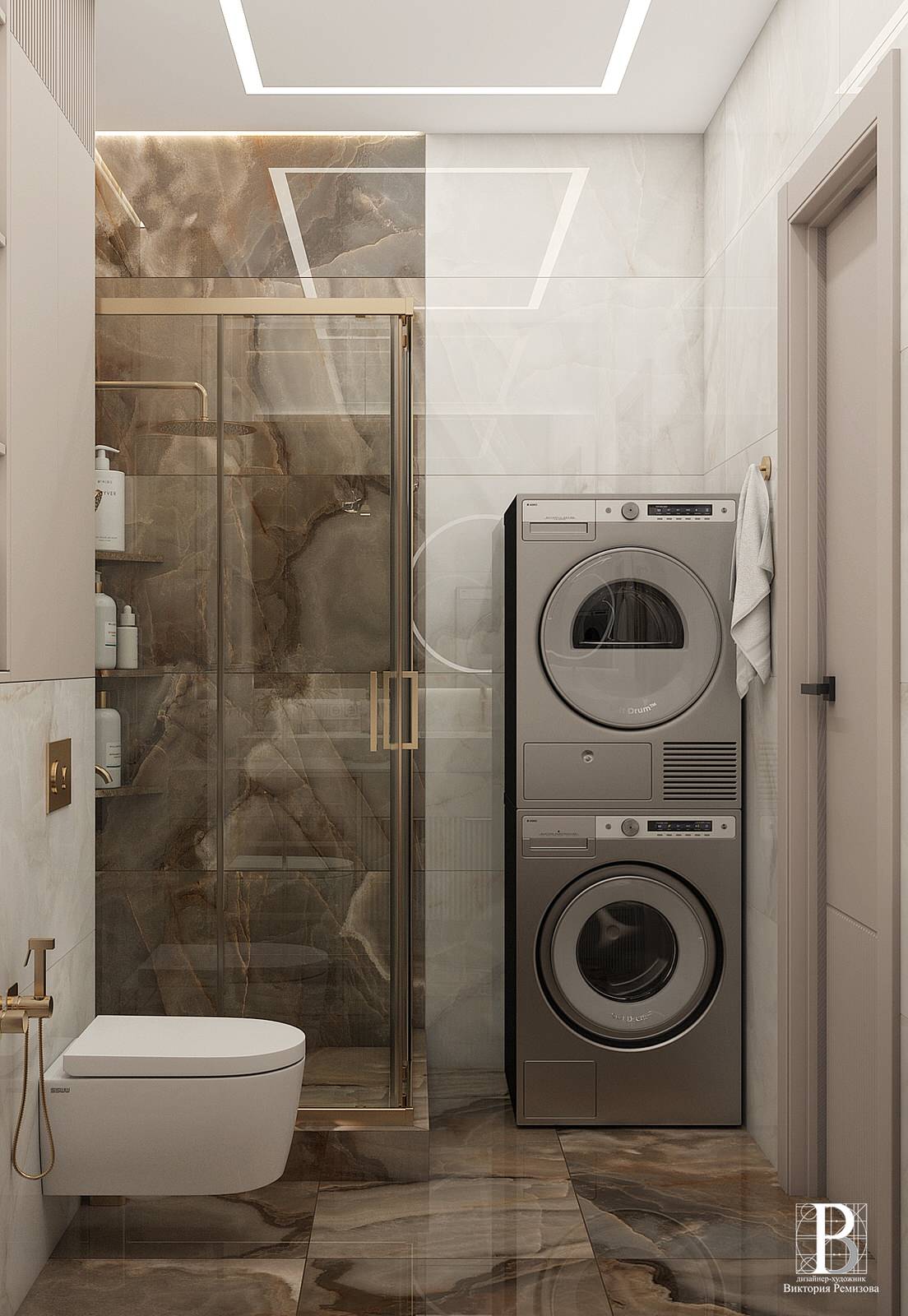 Дизайн интерьера квартиры 56,8 кв.м., г. Пятигорск, ул. Пестова 5