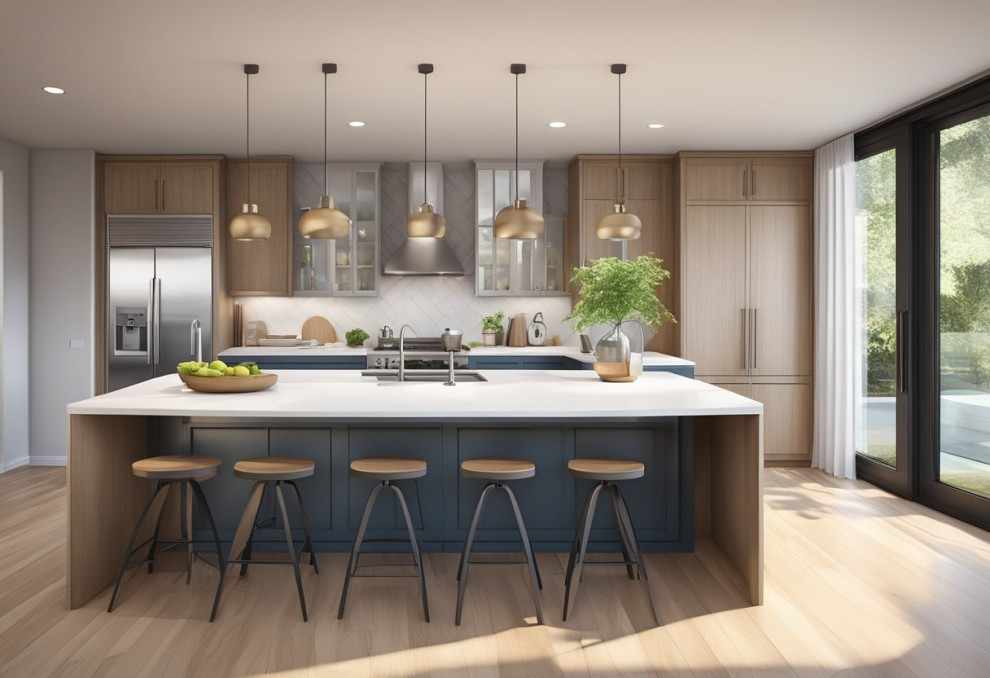 A modern looking kitchen