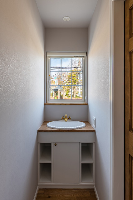 洗面 scandinavian-powder-room