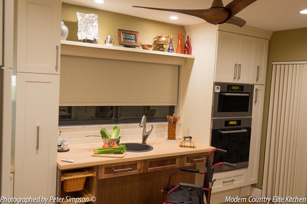 Inspiration for a transitional kitchen remodel in Miami