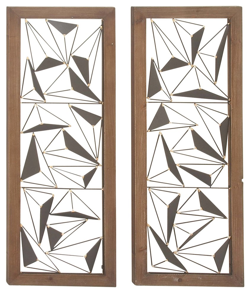 Contemporary Black Metal Wall Decor 22619 Contemporary Wall Accents