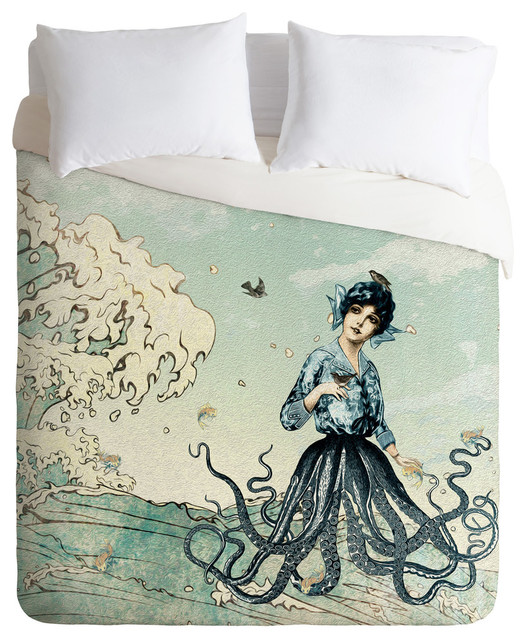 Deny Designs Belle13 Sea Fairy Duvet Cover - Lightweight