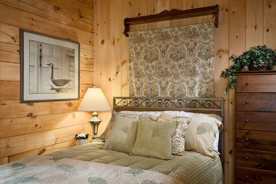 Design ideas for a country bedroom in Burlington.