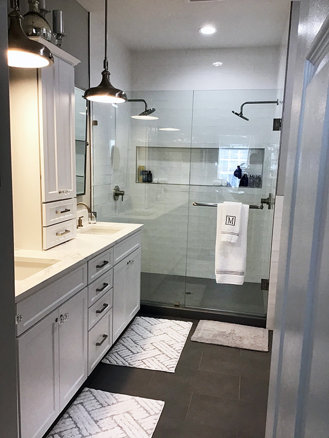 Modern White Master Bath - Modern - Bathroom - Orlando - by All About ...
