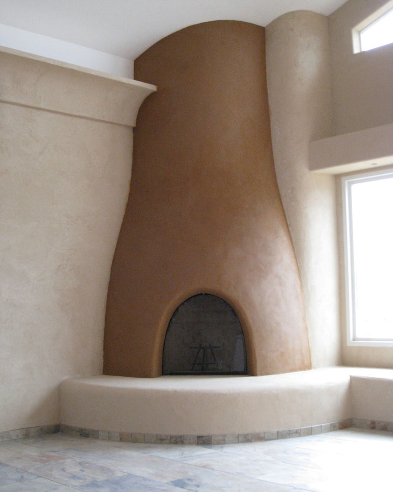 Curved Straw Bale Interior Walls