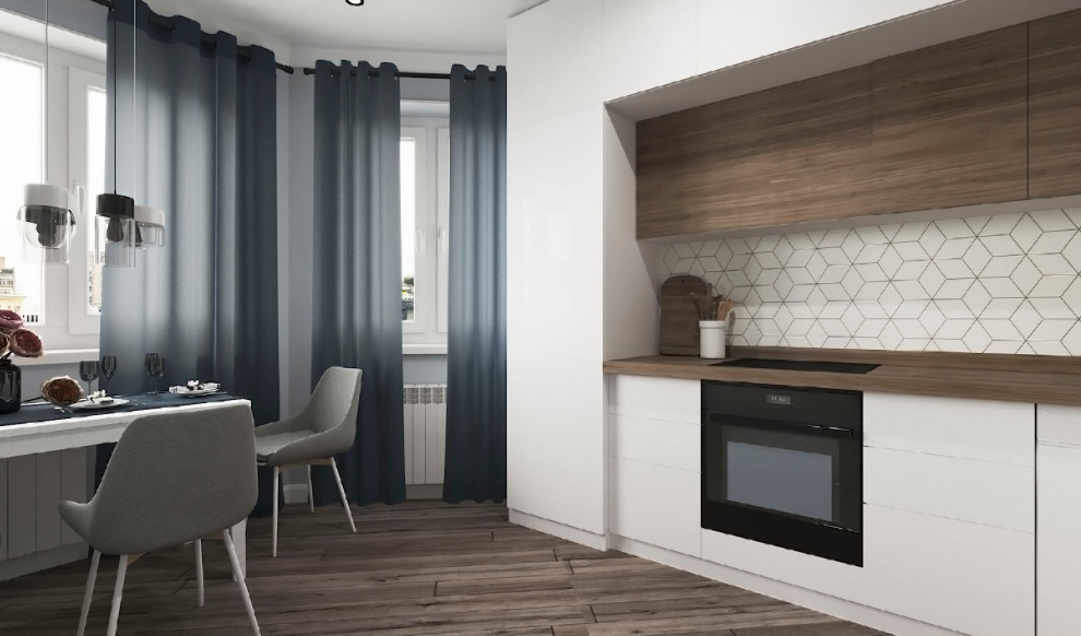 Кухня-гостиная в современном стиле