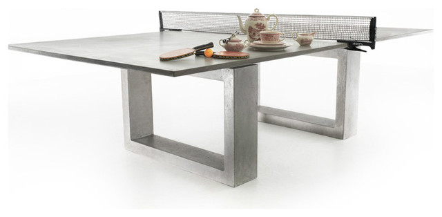 Concrete Ping Pong Dining Table Modern Outdoor Tables Concrete Ping Pong Dining Table