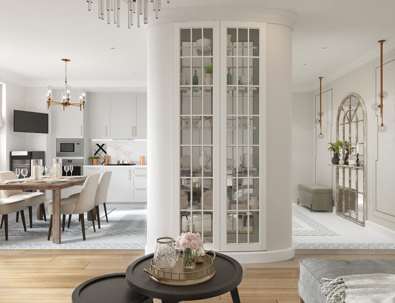 Дизайн-проект двухкомнатной квартиры в сдержанных тонах