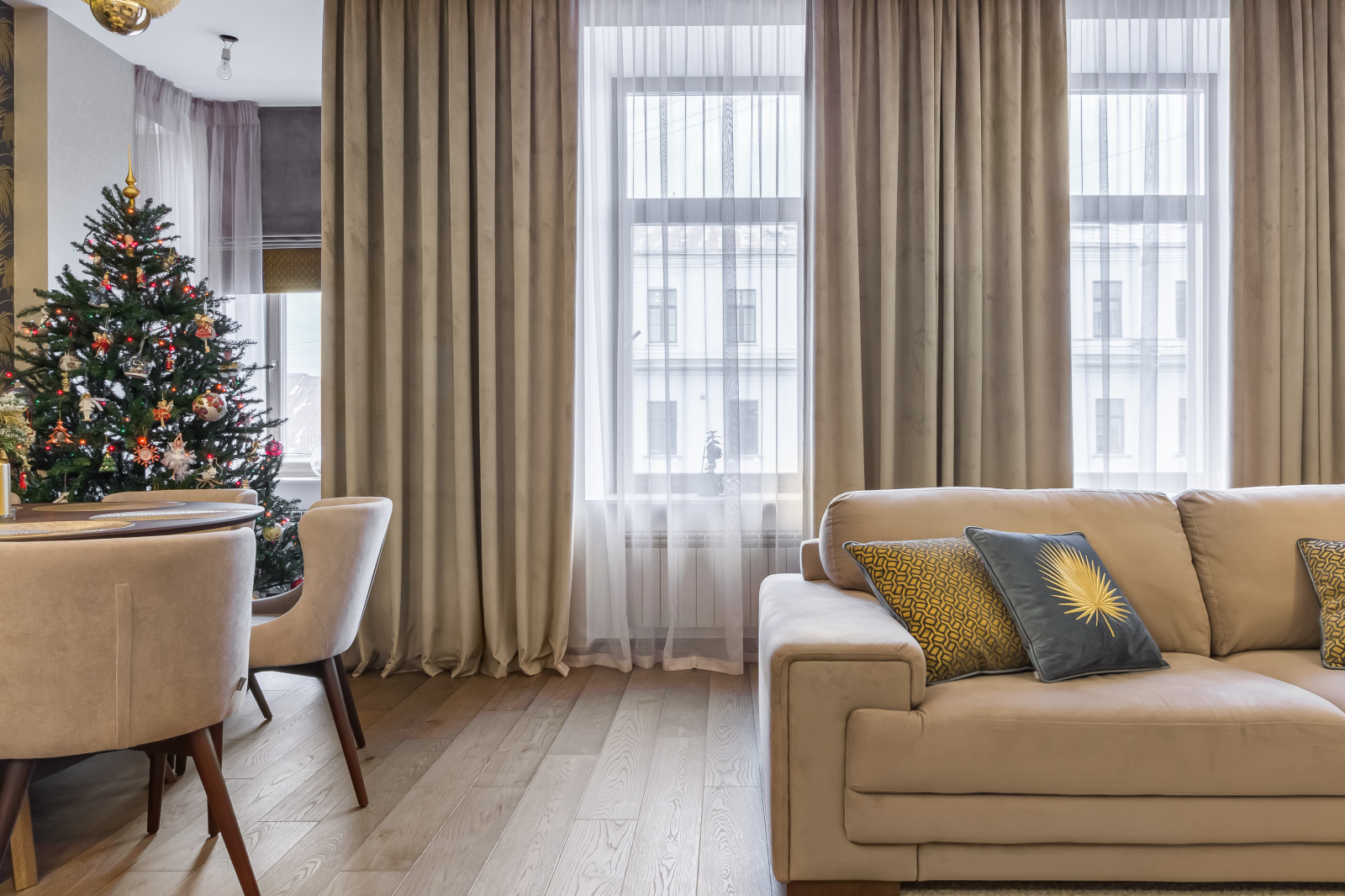 Текстильное оформления квартиры большой семьи