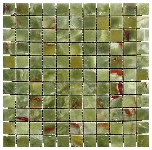 Onyx Polished Tile Green, 12"x12", Set of 10