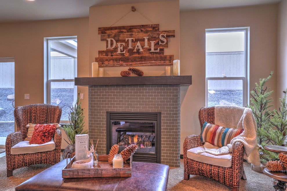 Inspiration for a rustic home design remodel in Seattle