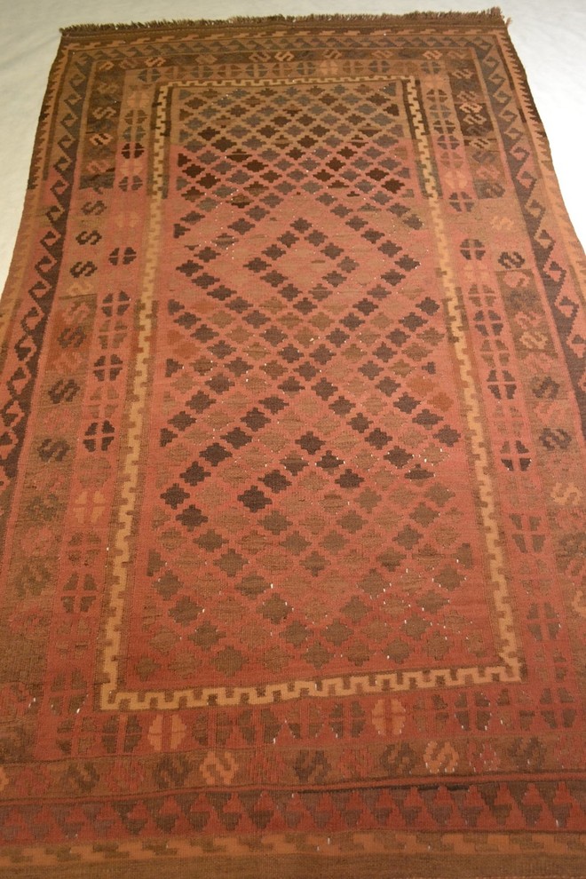 Tribal Afghan Oriental Rug, 4'4"x7'5"