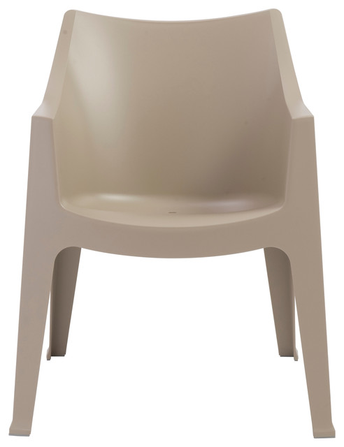Coccolona Stacking Armchair (Set of 4) - Dove Gray